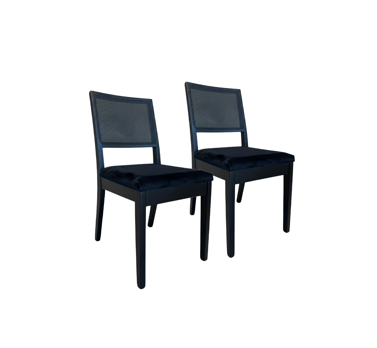 SILLA TAPIZADAS X2 NEGRO/NEGRO OT000113 DE FRANCE