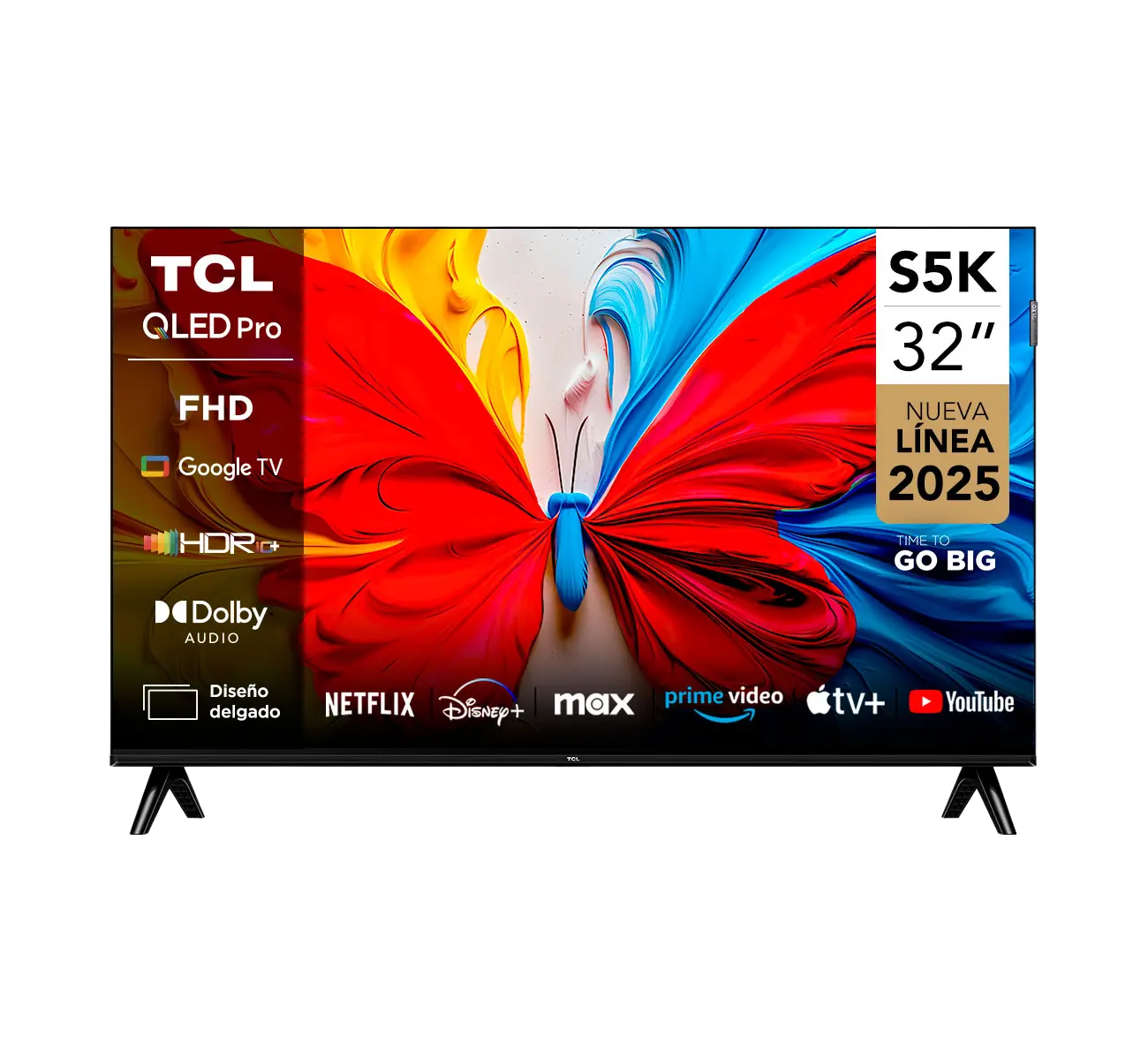 TELEVISOR QLED 32 FHD GOOGLE TV 32S5K TCL